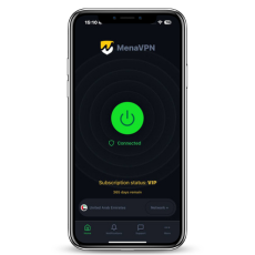 Connect vpn and choose location