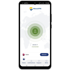 Connect vpn and choose location